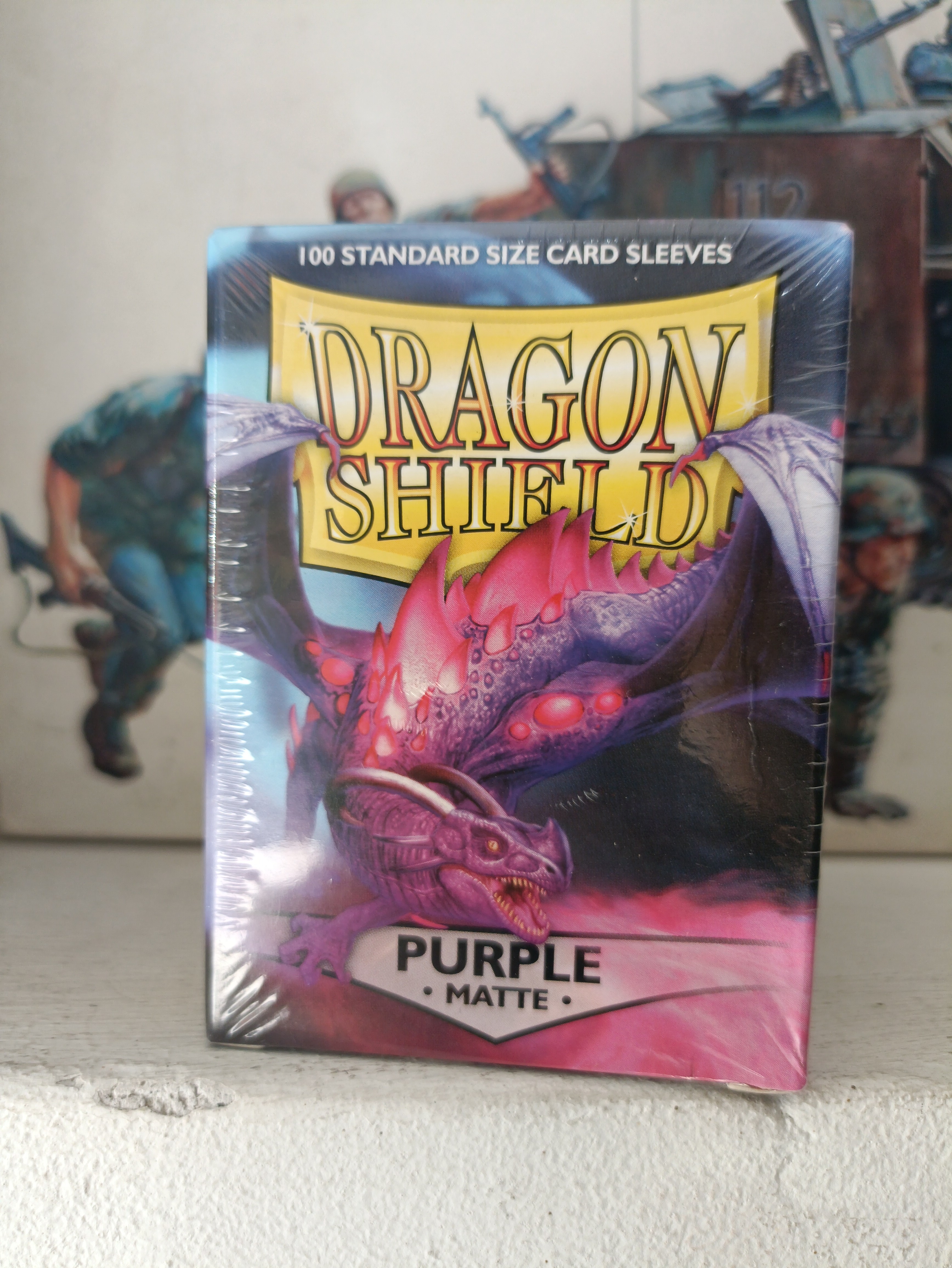 Dragon Shield Sleeves: 
Standard- Matte Purple (100 ct.)