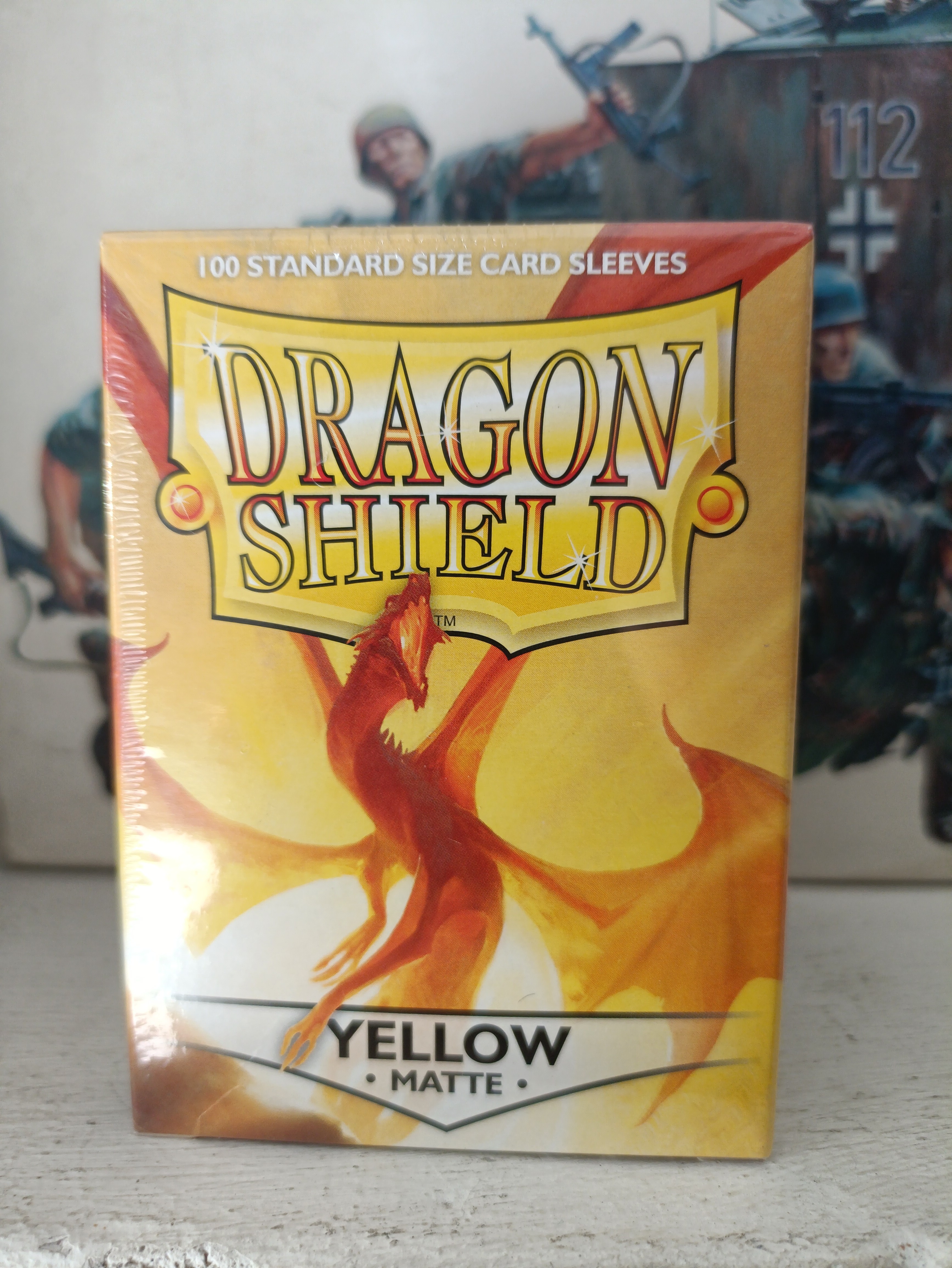 Dragon Shield Sleeves: 
Standard- Matte Yellow (100 ct.)
