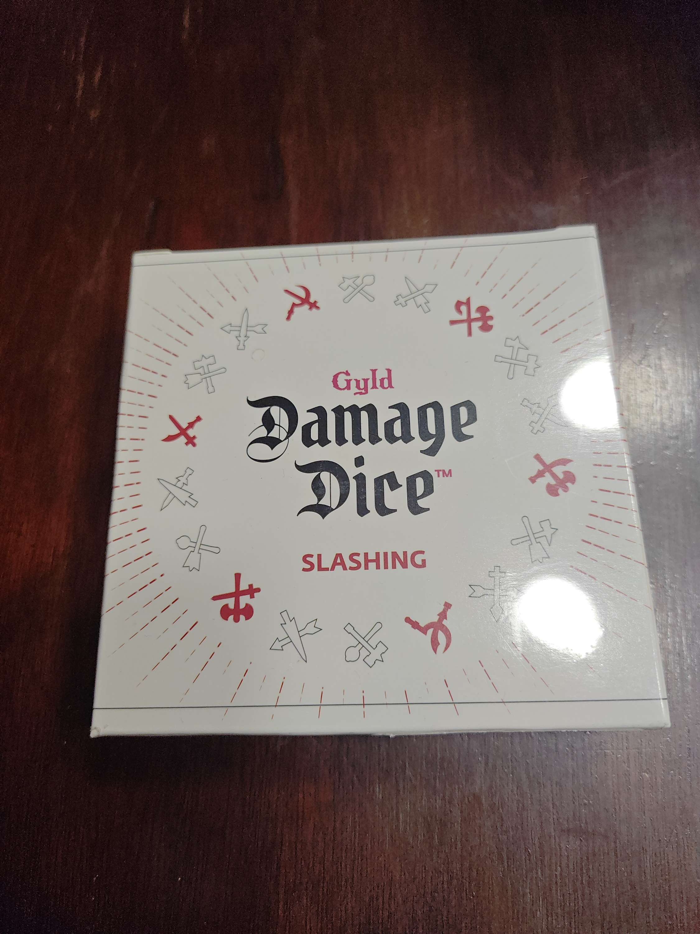 Slashing Damage - Acrylic, Clear/Red (14