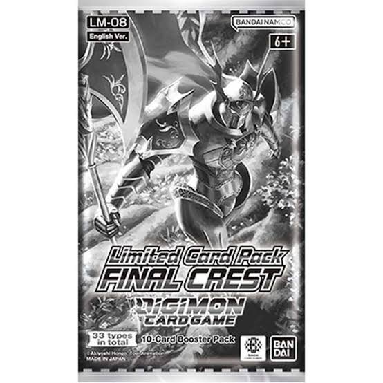 Display (6) Digimon TCG: Limited Card Pack- FINAL CREST- [ LM-08]