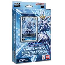 Display (8) Digimon Card Game: Yukinamon Starter Deck Display [ST-26]