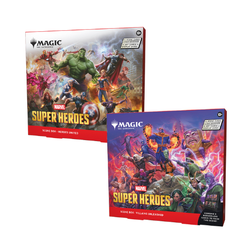 Case (4) MTG: Universes Beyond- Marvel Super Heroes Scene Box Display