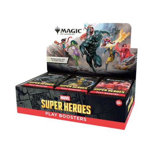 Case (6) MTG: Universes Beyond- Marvel Super Heroes Play Booster Display