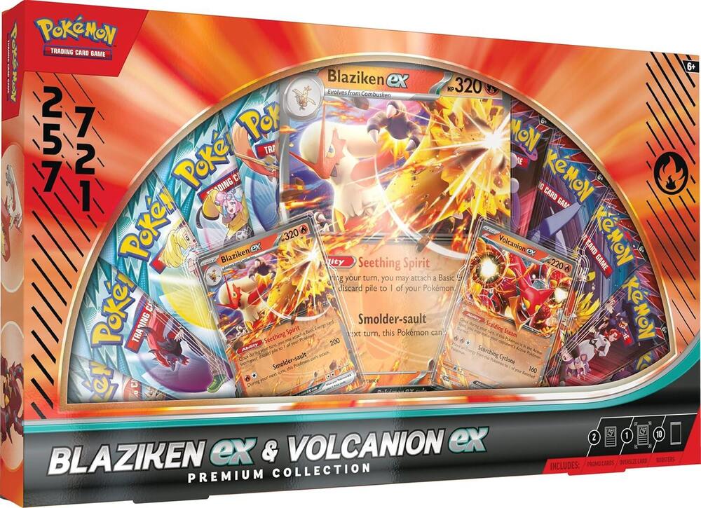 Case (6) Pokemon TCG: Blaziken EX  Volcanion EX Special Collection Exclusive